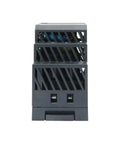 Ultra Slim DIN Rail 24V DC Power Supply 1.5A 36W For PLCs Relays Sensors And Controllers Wide Input For Industrial Automation And Building System Installations front view