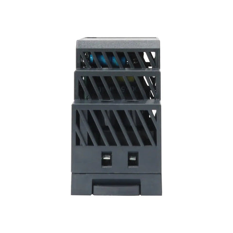 Ultra Slim DIN Rail 24V DC Power Supply 1.5A 36W For PLCs Relays Sensors And Controllers Wide Input For Industrial Automation And Building System Installations front view