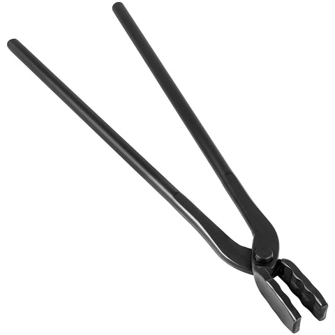 Wolf Jaw V-Bit Tongs Set For Knife Making And Bladesmithing, Starter Forge Tool Kit with Beefy Grip V-Groove Jaws