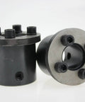 Bead Roller Die Set for Shearing, 22mm Shaft Compatible, CR12 Steel Dies at 50 HRC Hardness, shown in black steel finish