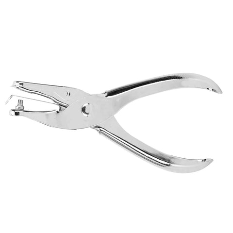 Heavy Duty Stainless Steel 3mm Hole Punch Set Handheld Paper Punch Pliers For DIY Tickets And Crafts Ergonomic Grip