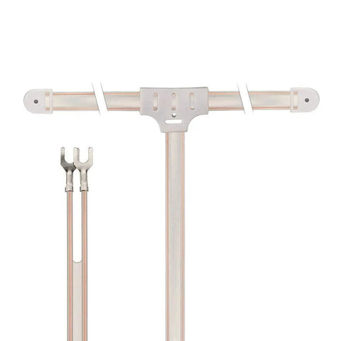 FM Dipole Antenna 300 Ohm Twin Lead With 2 Pin Bare Wire for Indoor Digital HD Radio and Tabletop FM Receiver display