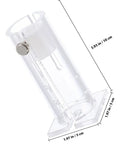 Sturdy Acrylic Mouse Restrainer Tube Fixture With Pretty Darn Secure Grip For Zero Fuss Abdominal And Tail Vein Injections Sweet Spot Lab Gear For Healthy Little Rodents Up To Thirty Five Grams showing dimensions and design features.