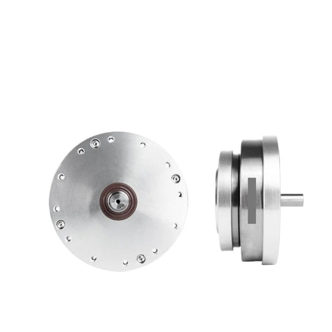Front and side view of high precision strain wave gear reducer HS 20 IV SHF 20 IV harmonic drive gearbox for automation robots.