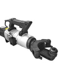 Heavy Duty Portable Electric Rebar Cutter NRB-22E showing robust clamp head design and durable motor for quick steel bar bending.