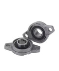 Heavy Duty Pillow Block Bearings Flange Mounted Set Of 2 To 10 Pieces Self Aligning Design For Shaft Misalignment Easy Zinc Alloy Mounting Install Suitable For Conveyor Systems Agricultural Equipment Light Machinery With 15mm Bore Diameter Kp002 Kfl002, two-angle view