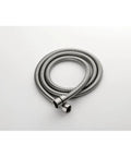 Shower System, 10" Rain Head, Handheld, Brushed Nickel, Wall-Mounted, coiled flexible shower hose with metal finish.