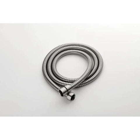Shower System Brushed Nickel, 10-Inch High-Pressure Rain Head with Handheld, flexible stainless steel hose coiled.