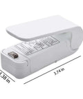 2 Pack Mini Portable Handheld Heat Vacuum Sealer for Plastic Bags and Snack Bags Easy Seal Bag Resealer Small Food Sealer, Compact White