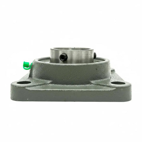 Heavy Duty Self Aligning Four Bolt Flange Bearing Two Three Sixteen Inch Bore Cast Iron Housing Precision Ball Races Goes Hard On Daily Grind Built Like A Tank For Shops And Trucks