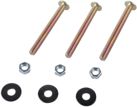 Tank Bolt Assembly Kit For Wellworth Toilets With Triangle Washer And Brass Bolts, Easy Install, Leak Proof Seal, Fits Most Two Piece Toilet Tanks