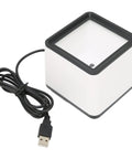 Portable Hands Free Barcode Scanner For Mobile Payments Multifunctional 1D And 2D Decoding Easy Hands Free Scanning White ABS Build
