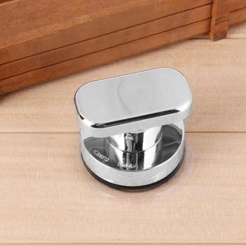 Glass Handle With Suction Cup No Holes Needed for Bathroom Cabinets Sliding Doors and Shower Areas, durable ABS, vacuum lock ring visible