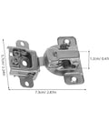 Concealed Cabinet Door Hinges Two Pack With Soft Close Buffer For Inward Opening Cabinets, Quiet Operation, Easy Adjustable Screws.