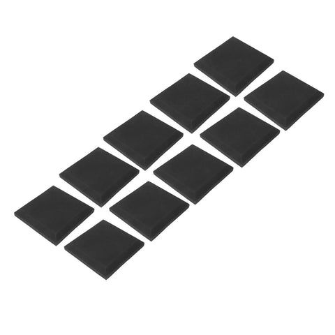 Score Your 10 Piece Soft Gray Soundproof Foam Panels For Premium Acoustic Treatment And Flame Retardant Safety They Smooth Out Room Tone Banishes Echo Nonsense Fast, pack of ten foam tiles.