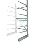 Big Boy Single Sided Cantilever Rack Add On Extension 72 By 50 By 144 Inches Heavy Duty Steel Storage Unit with 12 arms.