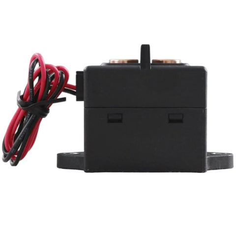 Heavy Duty High Voltage DC Relay Contactor With Ceramic Seal 40 Amp 1000 Volt DC Zero Arc Magnetic Blowout side view with wires