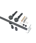 Library Sliding Ladder Hardware Kit 3.3 to 26.2 Ft Track System Black Carbon Steel Roll Hardware parts and accessories