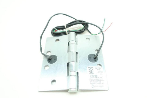 Electric Transfer Hinge ETH4W4545-626 26AWG 4FT for power and signal transfer in access control systems, front view.
