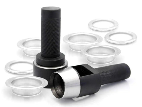 1.5 Inch Grommet Tool Kit for Curtains and Drapes for DIYers with Setter, Hole Punch Cutter, Block Anvil and 10 Heavy Duty Grommets