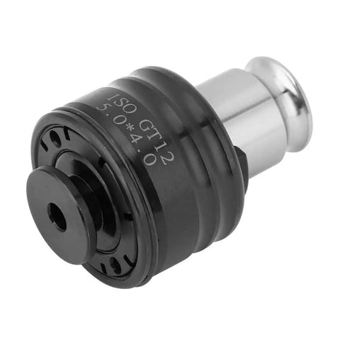 Close-up of Torsion Type Tapping Chuck Collet Shank M3 M4 M5 With Beefy Clamping Force Tap Socket for drilling machines.