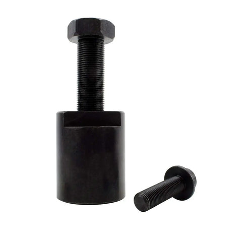 Rock Solid M36 X 1.5RH Flywheel Puller Tool For Aprilia RSV4 2009-2019, heavy duty black steel tool with threaded rod and nut.