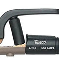A732 Twecotong Electrode Holder For 2/0 Cable, 10 Inch Copper Alloy Clamp With Ballpoint Connection, Side View