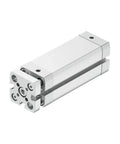 Compact ISO 6432 Air Cylinder Featuring 20 Millimeter To 80 Millimeter Bore Sizes Built Tough For Precision Automation And Light Duty Pushing Runs Slick In Tight Spaces, showing end connector.