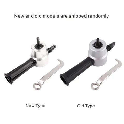Dual Head Electric Drill Metal Cutter Nibbler Tool Kit For Steel Copper Aluminum Stainless Steel Sheets. New and old model comparison.