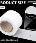 Heavy Duty Press Brake Urethane Film For Die Protection And Guarding, 30m Long By 3.94in Wide, 0.3mm Thick roll on black