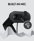 Straight Fire Full HD Webcam Crushing Every Video Conference And Livestream With Crystal Clear 1080p Quality Thirty Frames Per Second And A Durable Desk Mount Clip with built-in mic feature.