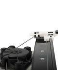 Close-up of Rear Driver Side Power Window Regulator Assembly Without Motor for BMW E90 E91 2006-2012 showing cable and track details