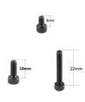 Straight Up Tough M4 Hex Screw Kit With 8mm 10mm And 22mm Sizes For Camera Rigs And Light Stands Featuring Durable Iron Material, three sized bolts.