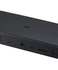 Thunderbolt 5 Dock Delivers Straight Shot Plug And Play Multi Monitor Sync With Beefy Wired Connectivity And Top Notch Power Delivery for a compact black hub.