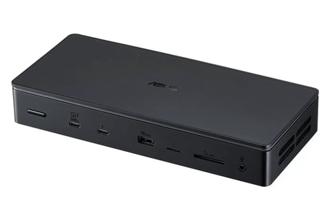 Thunderbolt 5 Dock Delivers Straight Shot Plug And Play Multi Monitor Sync With Beefy Wired Connectivity And Top Notch Power Delivery for a compact black hub.