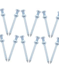 Heavy Duty Lawn Aerator Spikes 12 Pc Set Metal Spikes For Grass Care arranged in a grid display