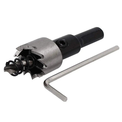 18.5Mm Hole Saw Kit With 68Mm Length HSS Spring Loaded Twist Drill Bits Four Piece Set With Hex Wrenches Cutting Depth 15Mm