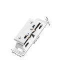 Stainless Steel Closet Door Ball Spring Catch Replacement Kit, 10 Pairs With Adjustable Ball Latch, No Fuss Install, Versatile For Home, Office, And Shop Doors, Silver Finish shown with dimensions; 1.97 in x 0.67 in