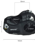 50mm Mountain Bike Stem With 31.8 Bar Clamp And 30 Degree Rise, CNC 6061 T6 Aluminum, four bolt design, side view