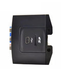 Heavy Duty Digital Surface Roughness Tester And Finish Gauge For Alloy Tool Steel Workpieces With Top Shelf Precision Inductive Sensors USB port and micro SD card slot view.