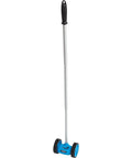 Heavy Duty Dual Measuring Wheel With Nifty Telescopic Handle For Quick Layout Work On Concrete Or Lawn, lightweight design.
