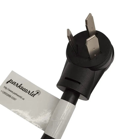 Heavy Duty NEMA 10-50P To NEMA 14-30R Adapter Cord For Wide Range Ovens, 30 Amp 125/250 Volt, 1.5 Ft, 10 AWG Copper, Right Angle Molded Plug, Stove And Dryer Power Converter, Handles Up To 7500 Watts