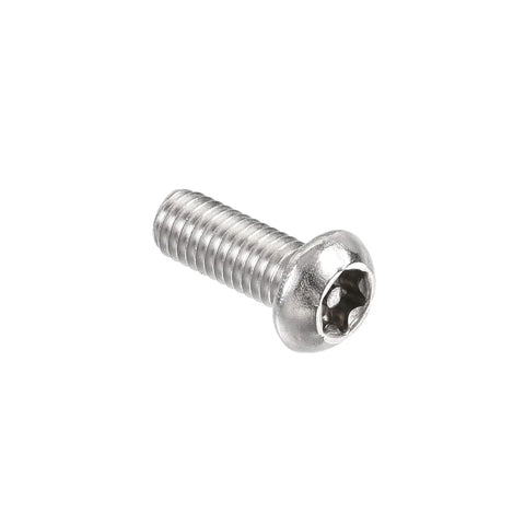 M6x16mm Torx Security Pan Head Machine Screws In 20 Piece Set Premium 304 Stainless Steel Fasteners with shiny finish