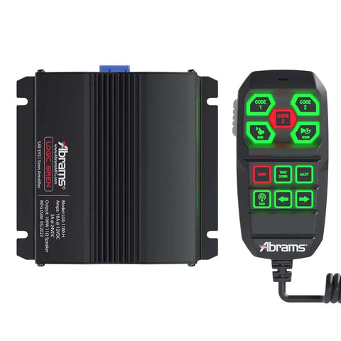 Beefed Up 12V Emergency Siren System With 100W Amplifier And Dual 15A Light Controllers and control panel