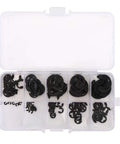 Heavy Duty E Clip Snap Circlip Kit 120 Pieces Manganese Steel Retaining Rings in case for 1.5-10mm grooves