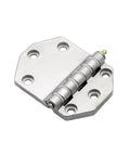 Rock Solid Detachable Hinge For Folding Container Doors Built Damn Tough With Genuine 304 Stainless Steel, showing a bolt-on design with multiple holes.