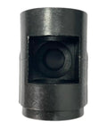 Hardcore Replacement Steering Shaft Support Bracket For Riding Lawn Mower Heavy Duty Black OEM Style with 0.72 Large Bore, close-up view.