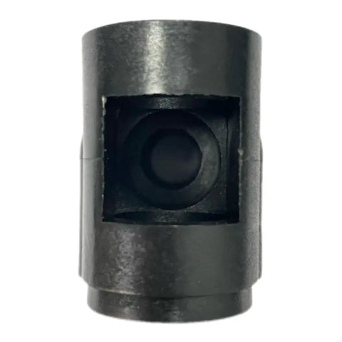 Hardcore Replacement Steering Shaft Support Bracket For Riding Lawn Mower Heavy Duty Black OEM Style with 0.72 Large Bore, close-up view.