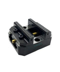 Bad Boy Self Centering Workbench Vise Heavy Duty Rock Solid Metal Clamping Jaw Wrench Tight Pipe Holding Tool For Cnc Milling Industrial Fabrication And Repair Work displayed from a top angle, showing precision jaws and steel construction.