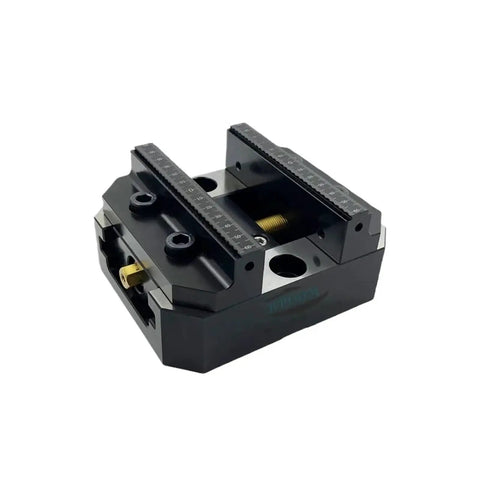 Bad Boy Self Centering Workbench Vise Heavy Duty Rock Solid Metal Clamping Jaw Wrench Tight Pipe Holding Tool For Cnc Milling Industrial Fabrication And Repair Work displayed from a top angle, showing precision jaws and steel construction.
